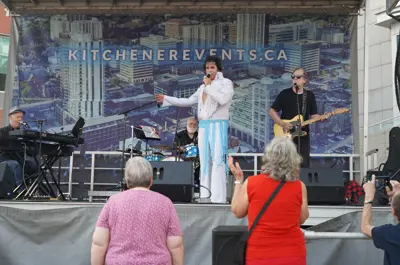 Artist performing
