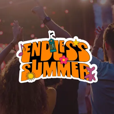 Endless Summer logo with people dancing in the background 
