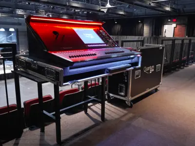 sound board in performance space